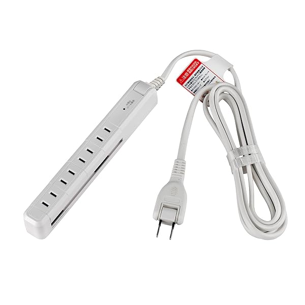 Rakuten - 耐雷スリム回転タップ 電源タップ 延長コード 2m 4個口 WBS-SL402SB(W)