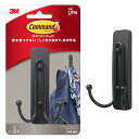 3M コマンドダブルフック マットブラック 7100323564