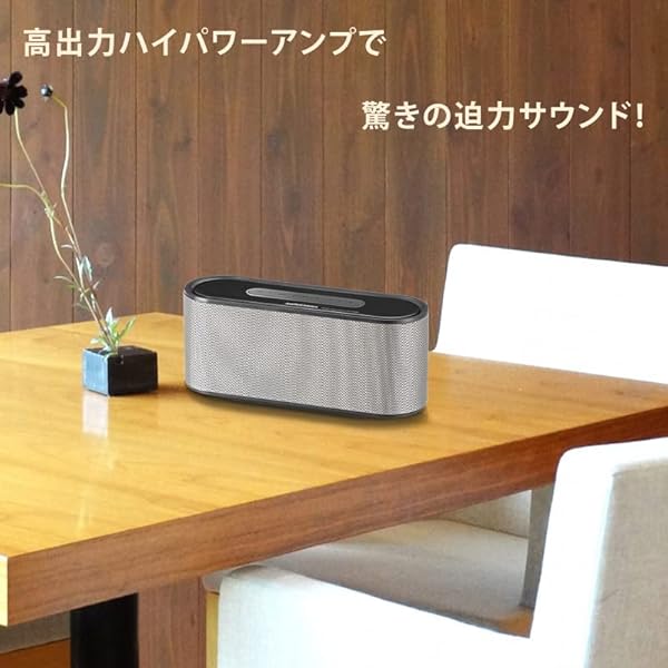 電機 AudioComm Bluetoothワイヤレススピーカー ステレオ シルバー ASP-W720N 03-2194 cycleconnection-10006092 サイクルコネクション楽天市場店 サンプル画像2