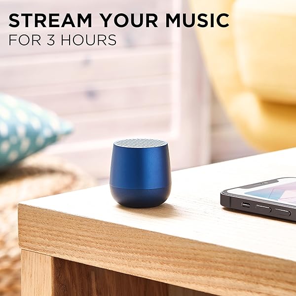 MINO+ アルミニウムシリーズ 3WミニポータブルBluetoothスピーカー ワイヤレス充電対応 USB-C充電 TWSテクノロジー搭載 ハンズフリー通話可能 自撮りボタン LA125BF ブルー cycleconnection-10006106 サイクルコネクション楽天市場店 サンプル画像3