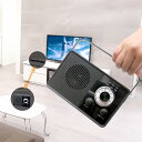 ワイヤレスTVスピーカー ブラック CMT-2209 ワイドFM ラジオ機能付 バッテリー内蔵 送信機 受信機付属 耳元スピーカー お手元スピーカー(2)