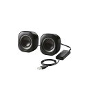 スピーカー USB給電 ボリューム調整 ミュート機能 最大出力4.4W USB-A接続 コンパクト ブラック MS-P08USB3BK