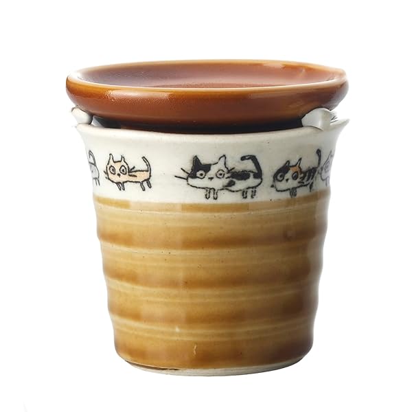 茶香炉 散歩猫 日本製