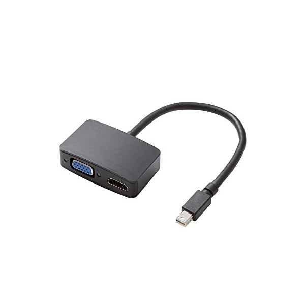 映像出力ケーブル surface対応 mini Display Portオス-HDMIメス&VGAメス変換 0.15m TB-MDPHDVGABK