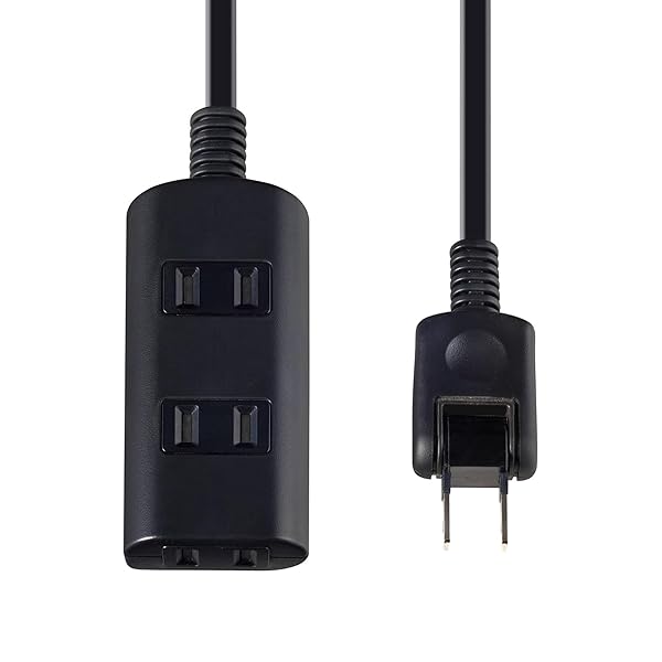 扉付タップラン 電源タップ 延長コード 125V 3m 3個口 ブラック WBT-N3030B(BK)