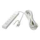 BUFFALO 3ピン式電源タップ 6個口タイプ マグネット付 2m ホワイト BSTAPMG3620WH(2)