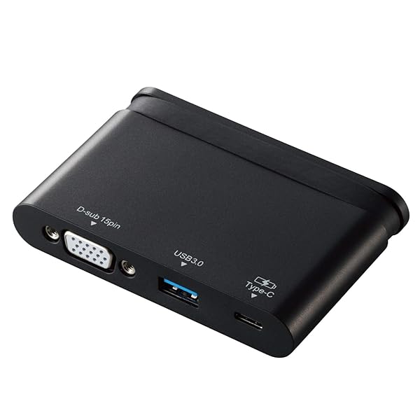 ɥå󥰥ơ USB-C ϥ PDбڽ&ǡžType-C/USB3.0/D-subۥ֥Ǽ ֥å DST-C07BK