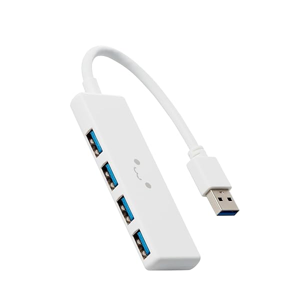 USBハブ USB3.0 バスパワー 4ポート ホワイ （しろちゃん） U3H-H040WF