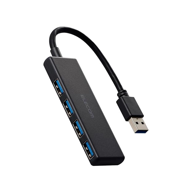 USBハブ USB3.0 バスパワー 4ポート ブラック U3H-H040BK