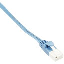 LANケーブル CAT6 20m ツメが折れない 爪折れ防止コネクタ スーパーフラット ブルー LD-GFT/BU200(2)