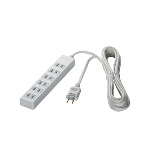 BUFFALO 2ピン電源タップ 6個口 雷サージガード 3m ホワイト BSTAPSG2630WH BUFFALO 2ピン電源タップ 6個口 雷サージガード 3m ホワイト BSTAPSG2630WH