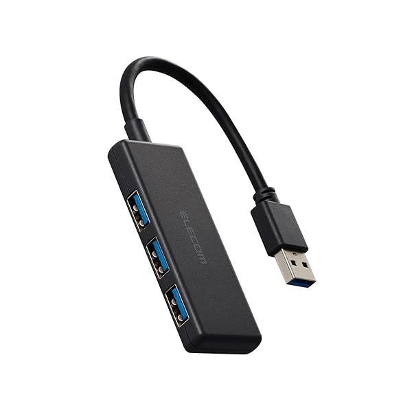 USBハブ USB3.0 バスパワー 3ポート ブラック U3H-H030BK