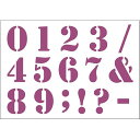 ステンシルシート 数字 M 18001074