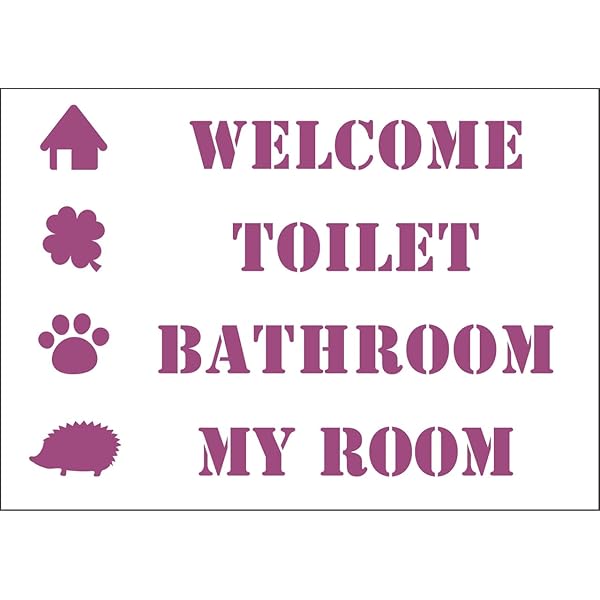 ステンシルシート プレートサイン1 M 18001062