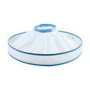 散髪用ケープ カットクロス (大人/子供 兼用) セルフカット ヘアカット コンパクト収納 ポーチ付き ホワイト&ライトブルー ACAPE60