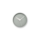 レムノス 掛け時計 掛け置き兼用 アナログ エクストラノーマル クロック 灰 アルミニウム Extra Normal Clock RM24-07 GY Lemn...