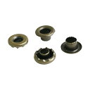 NBK 両面ハトメ #300 200組入 穴5mm アンティークゴールド F5-308