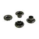 NBK 両面ハトメ #300 200組入 穴5mm ブラックニッケル F5-307