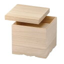 J-kitchens 御節重箱 日本製 3段 木製 6.5寸 桐飾足 20.8cm x 20.8cm x 19.5cm
