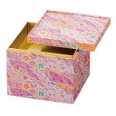 J-kitchens 御節重箱 日本製 3段 8.5寸 Vカット 紙 新幸せ結び 25.1cm x 25.1cm x 11.9cm
