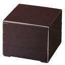J-kitchens 御節重箱 日本製 3段 7.0寸 彩 新溜 21.0cm x 21.0cm x 16.5cm