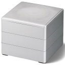 J-kitchens 漆器 重箱 3段 5.0寸 彩 銀 15cm 樹脂製 お重 お重箱 日本製