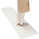 乾度良好Dナチュレ ロングマット ホワイト 約50cm×240cm (キッチンマットや玄関マット、リビングマットなど多目的に)