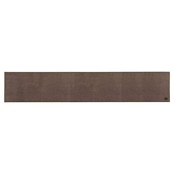 B.B.collection ヘリンボン 4 キッチンマット 約50× 270cm ブラウン 抗菌 防臭 薄手 床暖房対応 日本製 38543