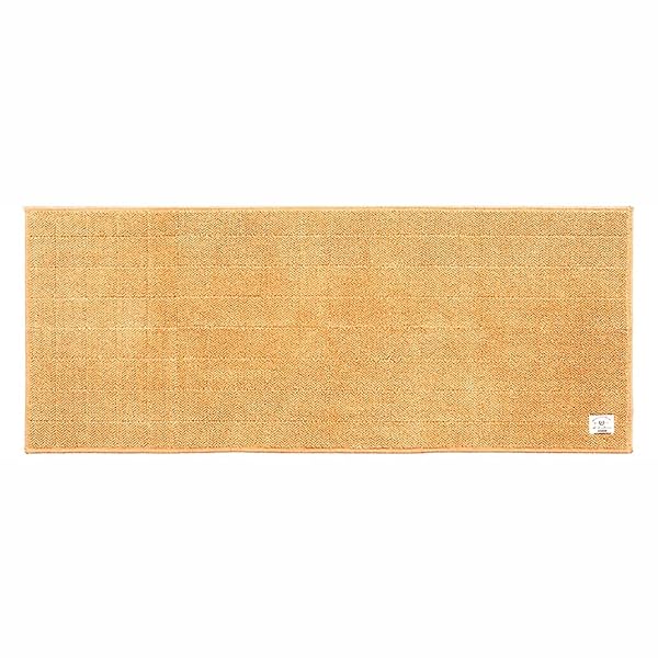 B.B.collection ヘリンボン 4 キッチンマット 約50× 120cm ベージュ 抗菌 防臭 薄手 床暖房対応 日本製 38512