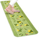 プロヴァンスシエル キッチンマット 約45×180cm グリーン 日本製 抗菌防臭加工 すべり止め 洗える 台所 マット 180