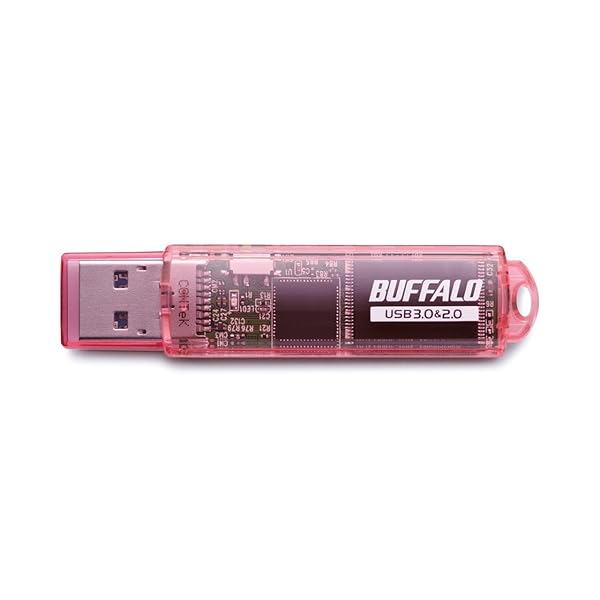 BUFFALO USB3.0対応 USBメモリ スタンダードモデル 64GB ピンク RUF3-C64GA-PK