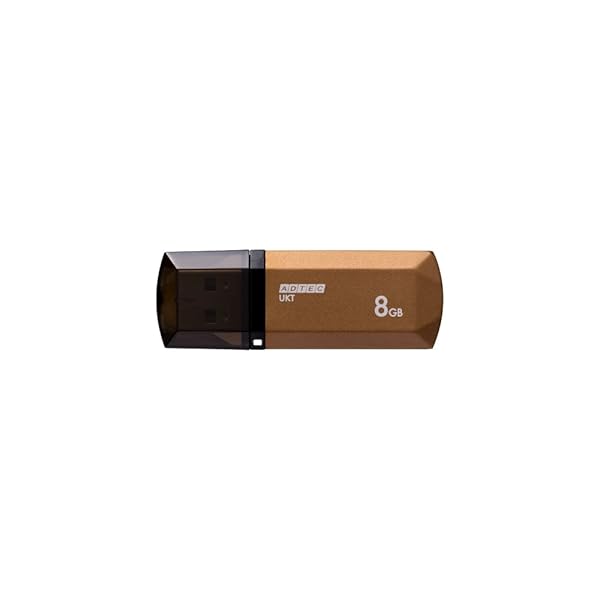 USBフラッシュメモリ UKT USB2.0 8GB ゴールド AD-UKTSG8G-U2