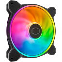 MasterFan MF140 Halo2 140mm ARGB Gen2 PCケースファン ブラック MFL-B4DN-16NP2-R2 FN1895(2)