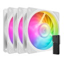 Mobius 120P ARGB White 3-Pack Fan Kit 120mm ARGBファン 3個 + AI Mini LEDコントローラー付属 PCケースファンセット ホワイト MFZ-M2DW-243P2-R1 FN2327
