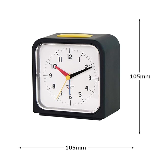 卓上時計 バウハウス GENE ALARM CLOCK Universal Alarm ブラック DCL-010