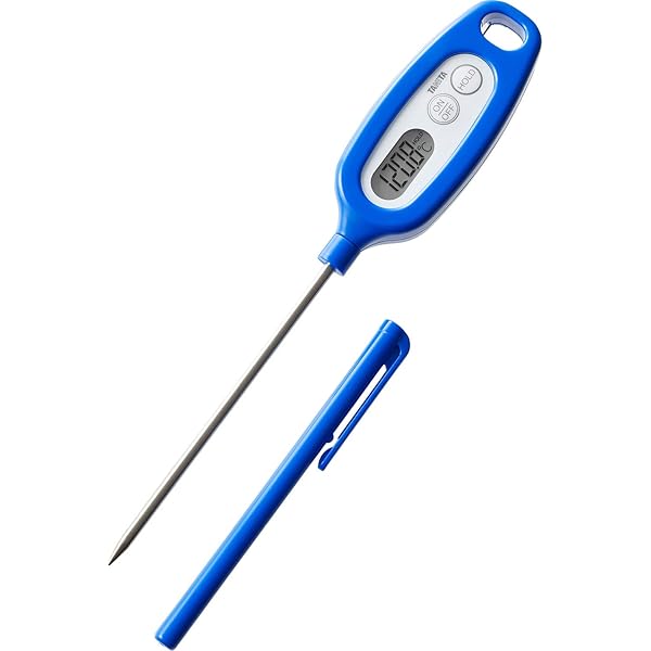 温度計 料理 調理 IPX7 防水 -50~250度 ブルー TT-508N BL はかった温度を記憶 スティック温度計