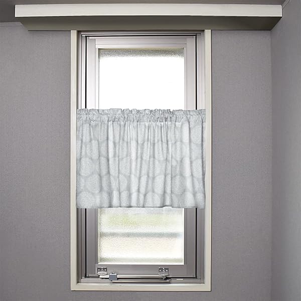 カフェカーテン 綿100% (47cm×100cm) スタンダードタイプ フルール W3901600