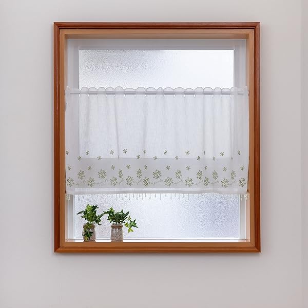 リーフ柄 刺繍 カフェ リズ