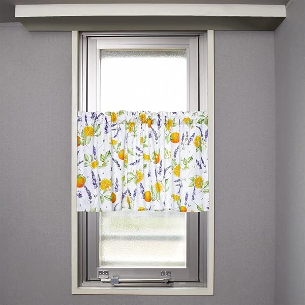 カフェカーテン 綿100% (47cm×100cm) スタンダードタイプ ソレイユプロヴァンス W3902000