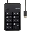 テンキー 有線 メンブレン Sサイズ USBポート付 高耐久 ブラック TK-TCM014BK(2)