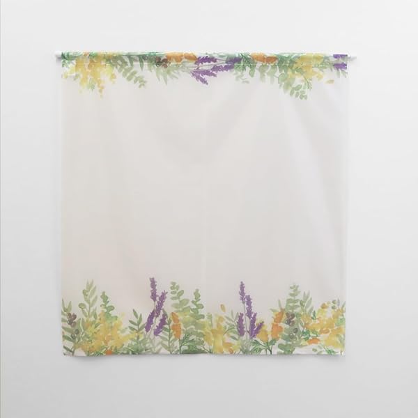 加栄レース(Kaei Lace) のれん【M&L エムアンドエル】P153-90(約85cm幅×約90cm丈)間仕切り 北欧 日本製..