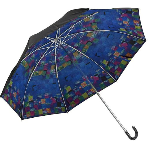 ユーパワー 名画モザイクアート 折りたたみ傘 晴雨兼用 モネ「睡蓮」 AM-03004 ユーパワー 名画モザイクアート 折りたたみ傘 晴雨兼用 モネ「睡蓮」 AM-03004