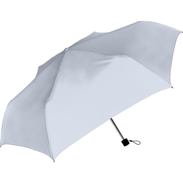 中谷 Natural Basic 晴雨兼用折傘 UVオールウェザー サックス 【944-002】 手開き 親骨サイズ:55cm ブラックコーティング加工 耐風仕様