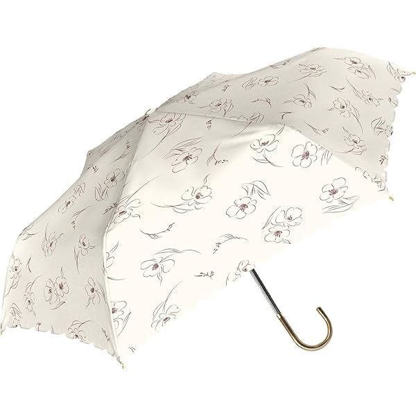 中谷 Natural Basic 晴雨兼用折傘 UVリリカ オフホワイト 【924-055】 手開き 親骨サイズ:55cm ブラックコーティング加工 耐風仕様