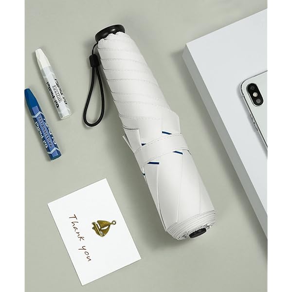 uvカット 日傘 折りたたみ 晴雨兼用 傘 レディース 雨傘 軽量 コンパクト 超mini シンプル UVカット99% 折りたたみ傘(ホワイト)