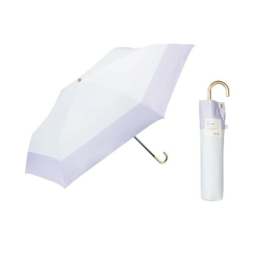 折りたたみ傘 日傘 兼用 雨傘 umbulatio シリーズ 『 スレンダーハンドル UV ブロック 折 』 バイカラー ライラック 53cm バッグや腕にかけられる 使いやすさにこだわった ハンズフリー + 撥水 4級 + UVカット 99.9% 折りたたみ傘 日傘 兼用 雨傘 umbulatio シリーズ 『 スレンダーハンドル UV ブロック 折 』 バイカラー ライラック 53cm バッグや腕にかけられる 使いやすさにこだわった ハンズフリー + 撥水 4級 + UVカット 99.9%