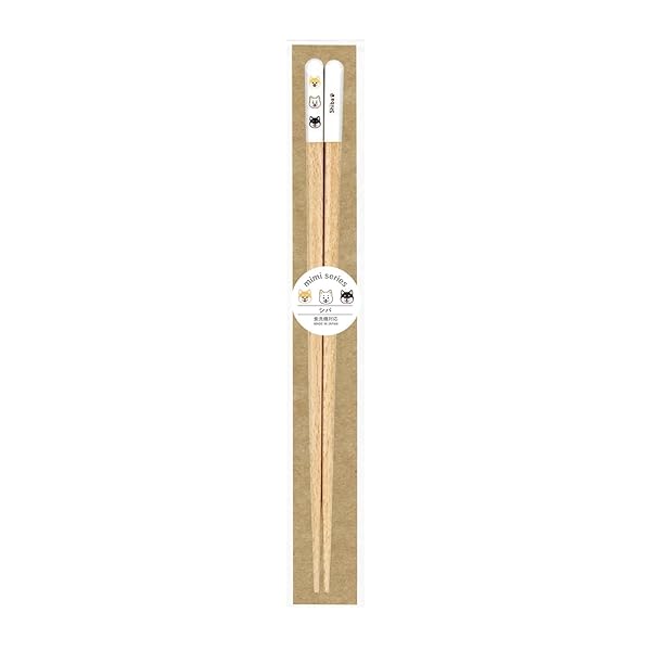 mimi 犬 箸 柴犬 23cm 食洗機対応 すべり止め加工 つまみやすい すべらない お箸 木 日本製 丈夫 男性 滑り止め 子供 天然木 おしゃれ かわいい デザイン 持ちやすい ギフト プレゼント キッチン 食卓 カトラリー