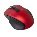 Digio2 究極のカタチ Bluetoothマウス 5ボタン Blue LED Sサイズ レッド Z8322(2)