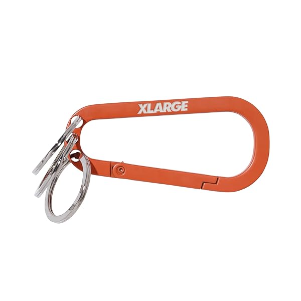 [エクストララージ] キーホルダー STANDARD LOGO KEYRING CARABINER メンズ ORANGE