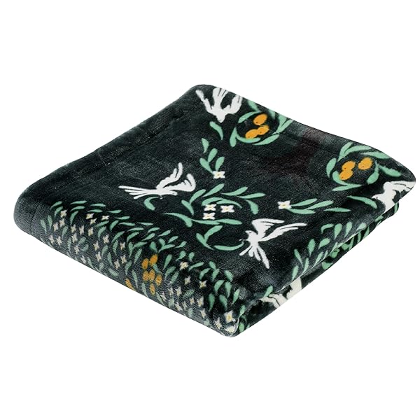 【 】 2枚合わせ ひざ掛け ハーフケット 140X100cm 洗える フィンレイソン ヴァパウス 冬 リバーシブル グリーン FQ73605013